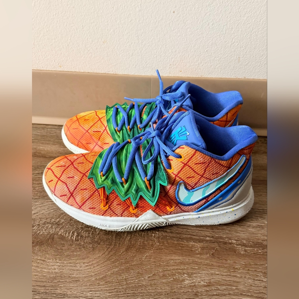 Nike Kyrie Irving 5 Pineapple House Spongebob Squarepants Mens & Kids  Size 7y